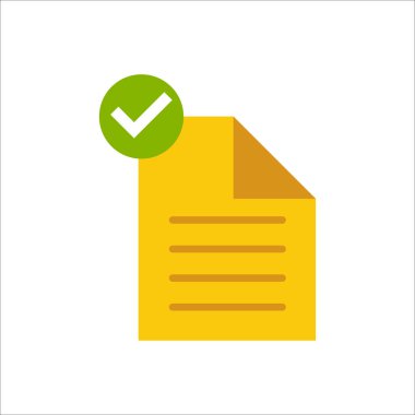 belge simgesi vektör illüstrasyonu