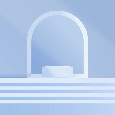 Kağıt kesiği mavi arkaplan ile izole edilmiş saksı ikonunda çiçek. Tencereye saksı koy. Saksı bitkisi işareti. Kağıt sanatı. vektör