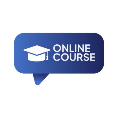 çevrimiçi ders simgesi. çevrimiçi öğrenme işareti.