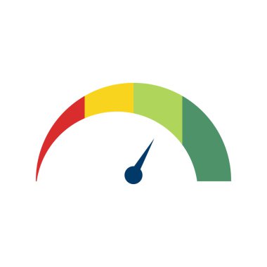 Speedometer vektör logo tasarım şablonu
