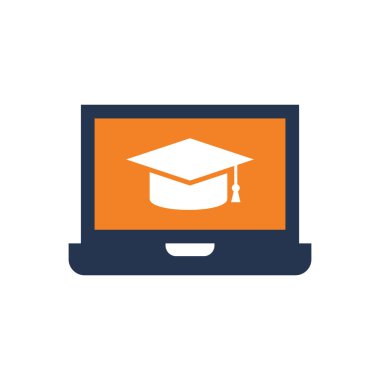 çevrimiçi eğitim simgesi tasarımı