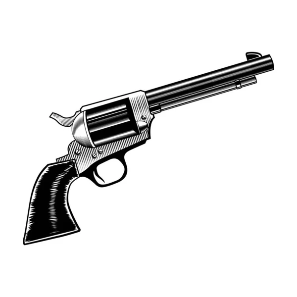 Bir Silah Dövmesi Resmi — Stok Vektör