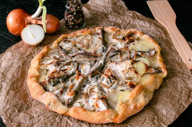 Gallete. Baking. Fish pie