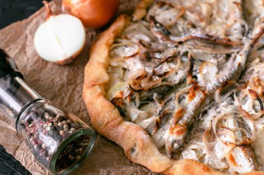 Gallete. Baking. Fish pie