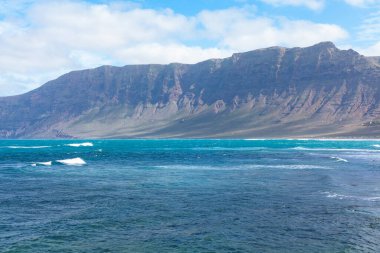 Atlantic Ocean Coast of Canary Island . Famara coast Bellas del Risco