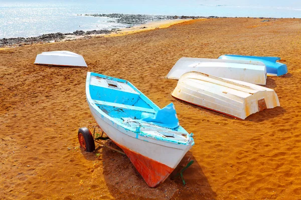 Fischerboote Der Sandküste Fischerdörfer — Stockfoto