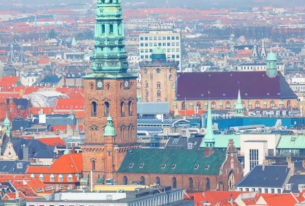 Copenhague Vista Arquitectura Del Centro Desde Arriba — Foto de Stock