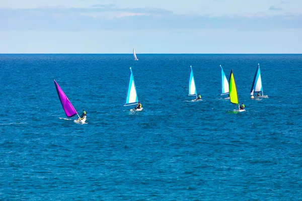 Nautical Yacht Race Yachtregatta Auf Blauem Meer — Stockfoto