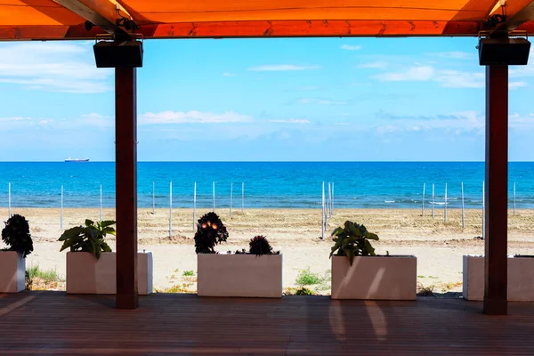 Gazebo Playa Terraza Costera Verano — Foto de Stock
