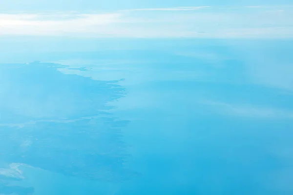 Luchtfoto Van Blauwe Kust Blauwe Zee — Stockfoto