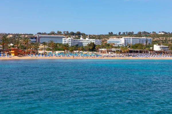 Ayia Napa Resort Sulla Spiaggia Vacanza Sulla Spiaggia Cipro — Foto Stock