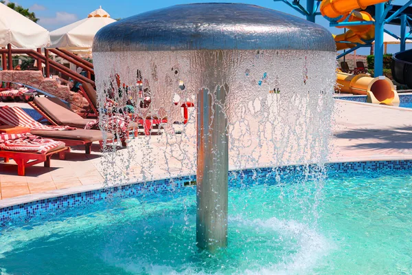 Water Park Form Fountain Water Splashes — Stock Photo, Image