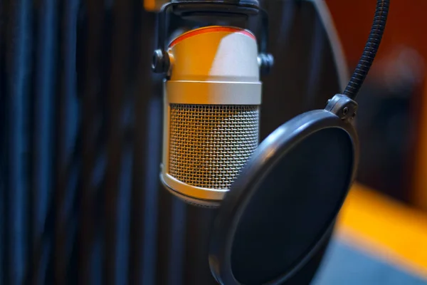 Professional Microphone Pop Killer Recording Studio Stock Image