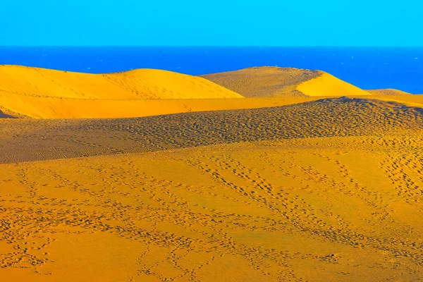 Песчаные Дюны Маспаломаса Гран Канария Канарские Острова Испания — стоковое фото