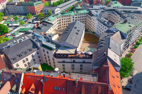 Aerial View Old Town Munich Germany Europe Stock Photo