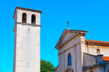 Pula Hırvatistan Toranj Katedrali. Kutsal Bakire Meryem 'in Varsayımı Katedrali