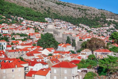 Eski Dubrovnik, Hırvatistan ve Dalmaçya 'nın çatı evleri