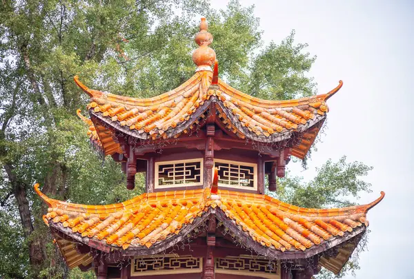 Traditional Chinese style pavilion in the park