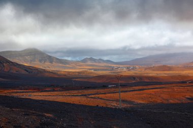 Fuerteventura, Kanarya Adaları, İspanya'nın volkanik manzara