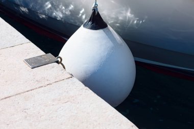 Dock Bumper Ball Inflatable Vinyl Shield Protection, Marine Mooring Buoys clipart