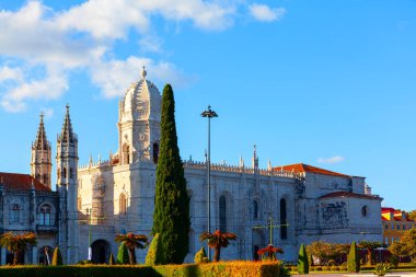 Lizbon, Portekiz 'deki Jeronimos Manastırı. Lisboa 'daki Jeronimos Kilisesi