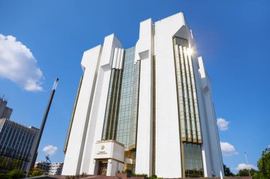 Chisinau 'daki Başkanlık Sarayı. Moldova Cumhurbaşkanının resmi konutu