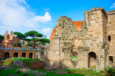 Nerva forumu Roma 'daki duvarları harap etti. İmparator Nerva 'ya adanmış bir zamanların büyük harabeleri şehrin imparatorluk geçmişine bir göz atma imkanı sunuyor.