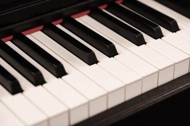 Klasik Piyano Anahtarları, Geleneksel Siyah ve Beyaz Klavye Seçici odaklı kapat