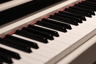 Klasik Piyano Anahtarları, Geleneksel Siyah ve Beyaz Klavye Seçici odaklı kapat