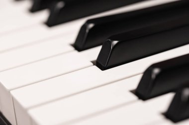 Klasik Piyano Anahtarları, Geleneksel Siyah ve Beyaz Klavye Seçici odaklı kapat