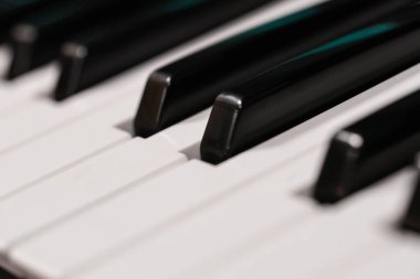 Klasik Piyano Anahtarları, Geleneksel Siyah ve Beyaz Klavye Seçici odaklı kapat