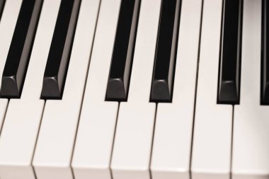 Klasik Piyano Anahtarları, Geleneksel Siyah ve Beyaz Klavye Seçici odaklı kapat