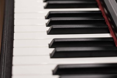 Klasik Piyano Anahtarları, Geleneksel Siyah ve Beyaz Klavye Seçici odaklı kapat