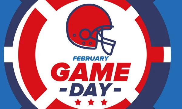 Game Day American Football Playoff Super Party United States Final — Stockový vektor