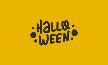 Cadılar Bayramı. El yazısıyla yazılmış vektör harfleri. Eşsiz bir el çizimi bebek odası posteri. Güzel cümleler. Mürekkep fırçası el yazısı. İskandinav tarzı bir alıntı. Poster tasarımı, tişört baskısı. Resim sanatı