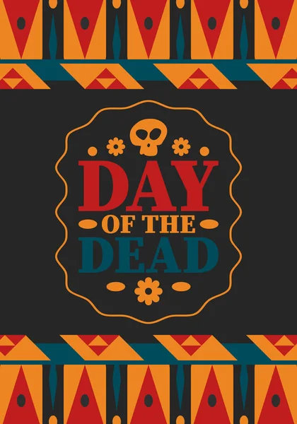 Kasım Ölüler Günü Ölülerin Anısına Adanmış Bir Tatil Yıllık Kutlamaları — Stok Vektör