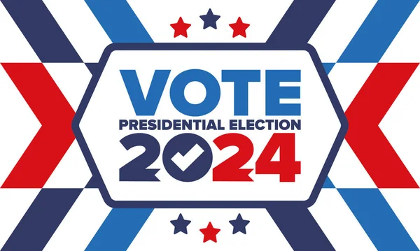 Presidential Election 2024 United States Vote Day November Election Patriotic — Vetor de Stock