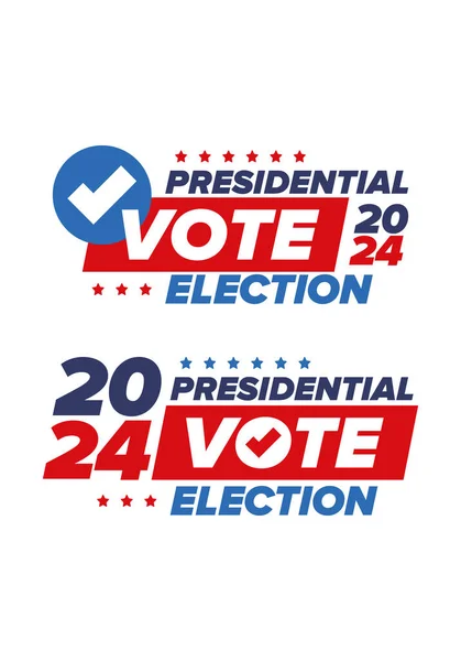 Presidential Election 2024 United States Vote Day November Election Patriotic —  Vetores de Stock
