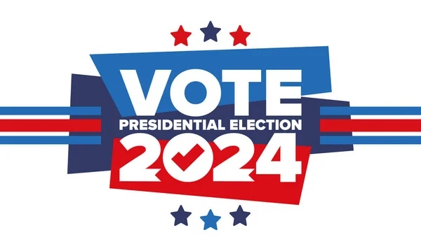 Presidential Election 2024 United States Vote Day November Election Patriotic — ストックベクタ