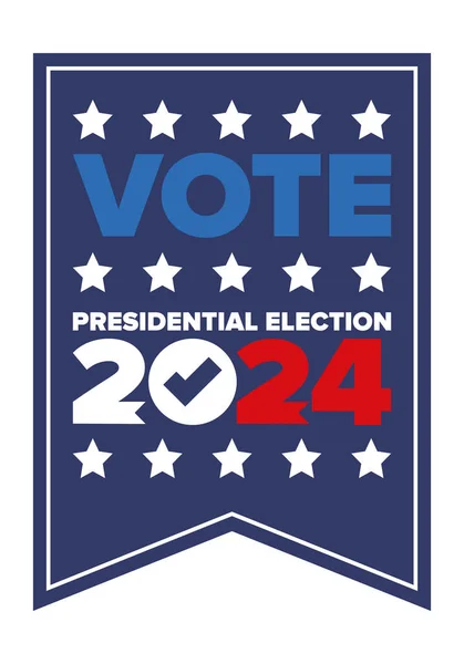 Presidential Election 2024 United States Vote Day November Election Patriotic — Archivo Imágenes Vectoriales