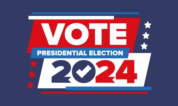 Presidential Election 2024 United States Vote Day November Election Patriotic — Stockový vektor
