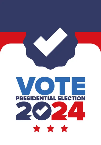 Presidential Election 2024 United States Vote Day November Election Patriotic — Διανυσματικό Αρχείο