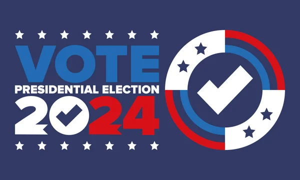 Presidential Election 2024 United States Vote Day November Election Patriotic — Stockový vektor