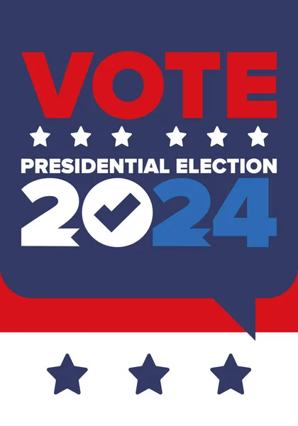 Presidential Election 2024 United States Vote Day November Election Patriotic — Stockvektor