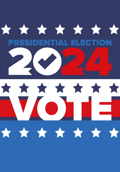 Presidential Election 2024 United States Vote Day November Election Patriotic — Wektor stockowy