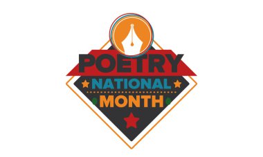 Nisan 'da Ulusal Şiir Ayı. El yazısıyla yazılmış bir poster. Amerika Birleşik Devletleri ve Kanada 'da şiir festivali. Edebi olaylar ve kutlamalar. Tebrik kartı, davet, afiş veya arkaplan