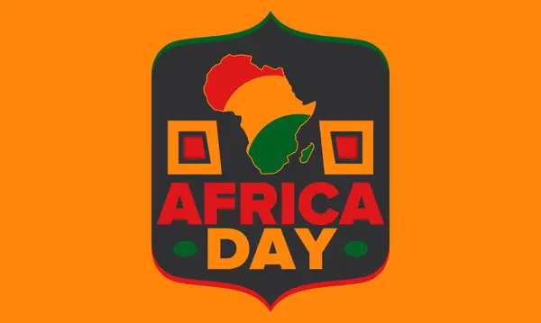 Afrika Napja Boldog Afrikai Szabadság Napját Felszabadulás Napját Ünnepeljünk Évente Jogdíjmentes Stock Vektorok