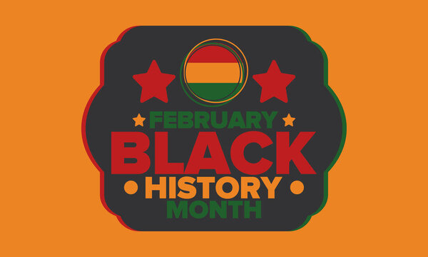 Black History Month. African American History. Celebrated annual. In February in United States and Canada. In October in Great Britain. Poster, card, banner, background. Vector illustration