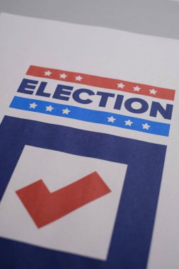 Oylar 2024 'e. Birleşik Devletler 'de 2024 Başkanlık Seçimi. Oylama günü, 5 Kasım. Amerikan Seçimleri. Vatansever Amerikan unsuru. Poster, kart, afiş ve geçmiş. Görüntü