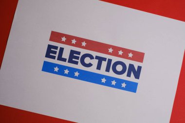 Oylar 2024 'e. Birleşik Devletler 'de 2024 Başkanlık Seçimi. Oylama günü, 5 Kasım. Amerikan Seçimleri. Vatansever Amerikan unsuru. Poster, kart, afiş ve geçmiş. Görüntü